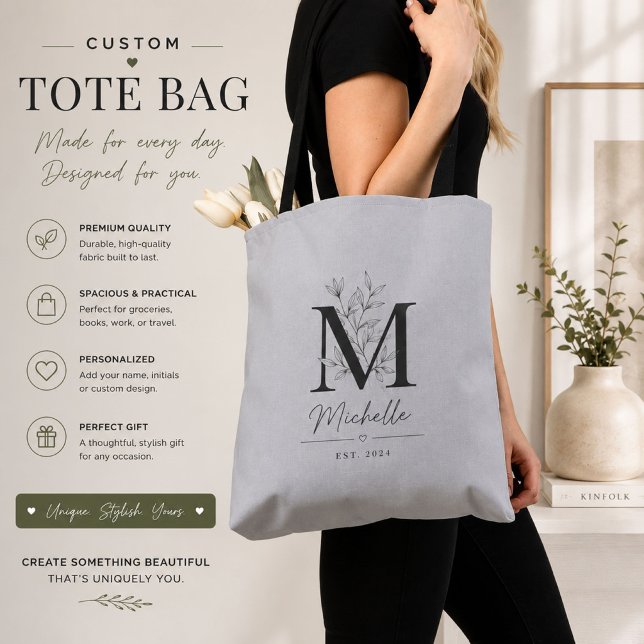 Minimalist Grey Tote Bag Gift (Creator Uploaded)