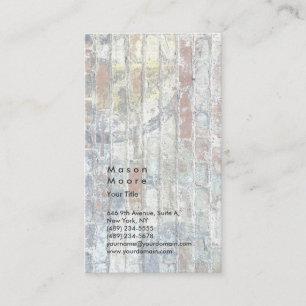 Minimalist Grey Wall Plain Modern Professional Business Card