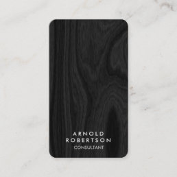 Minimalist Grey Wood Floor Modern Stylish Elegant Business Card