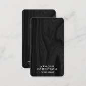 Minimalist Grey Wood Floor Modern Stylish Elegant Business Card (Front/Back)
