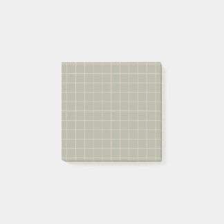 Minimalist Grid Notes in Sage Earth Tones 