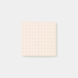 Minimalist Grid Post-it® Notes in Champagne Tones