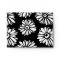 Minimalist Groovy Black and White Daisy Pattern