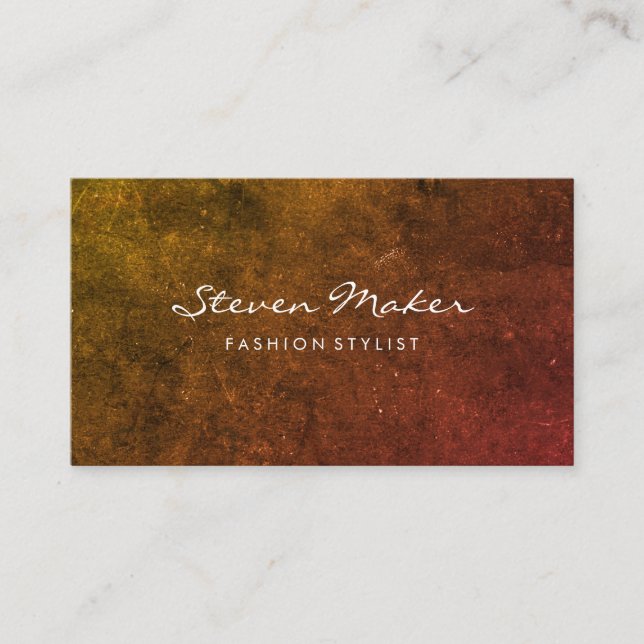 Minimalist Grunge Business Card (Front)