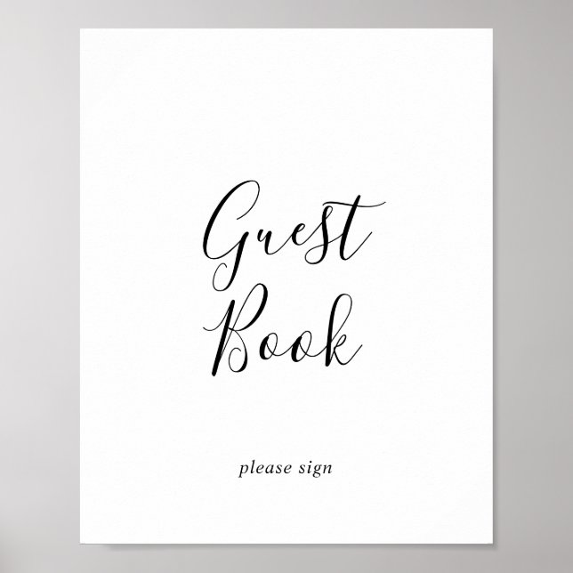 Minimalist Guest Book Sign (Front)