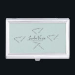 Minimalist Hair Stylist Line Art Hair  Business Card Case<br><div class="desc">Business Card Case for Hair Stylist Hair Pins</div>