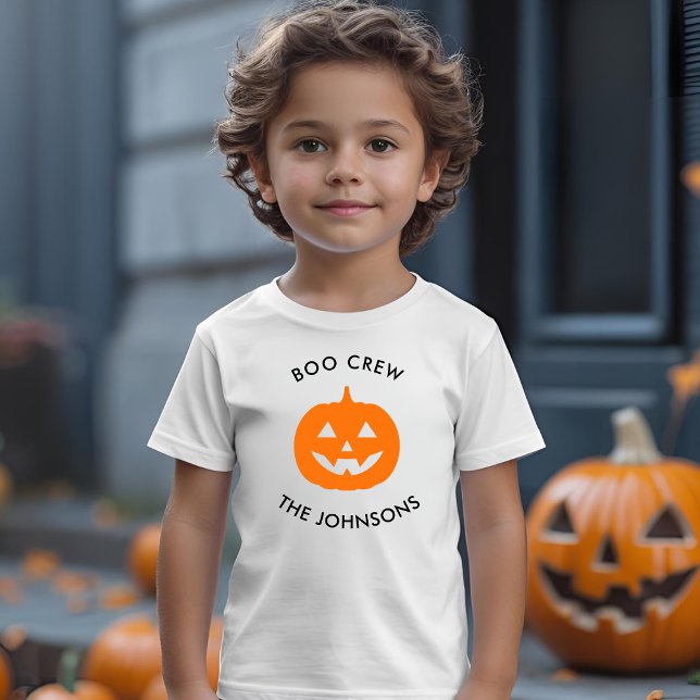 Minimalist Halloween Boo Crew – Personalized Toddler T-shirt (Creator Uploaded)
