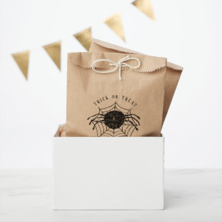 Minimalist Halloween Party Spider Web Decor Favor Bag