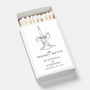 Minimalist Hand Drawn Perfect Match Wedding Favors