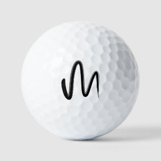 Minimalist Hand Drawn Seamless Pattern Graphic Art Golf Balls