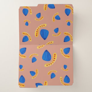 Minimalist Hand-Painted Pattern File Folder
