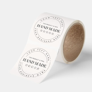 Minimalist Handmade product Sticker roll