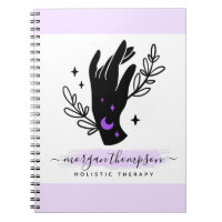 Minimalist Hands & Moon Phases Metaphysical Reiki Notebook