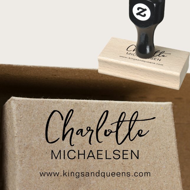 Minimalist, handwriting rubber stamp (Creator Uploaded)