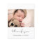 Minimalist handwritten Baby shower thank you