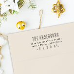Minimalist Handwritten Family Name Return Address Self-inking Stamp<br><div class="desc">Make addressing a breeze with our Self-Inking Rubber Stamp. Your family name is beautifully handwritten while the return address boasts a modern sans-serif typography for a sleek finish.</div>