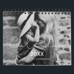 Minimalist handwritten family photo 2025 calendar<br><div class="desc">A modern photo calendar with a minimalist handwritten typography,  to customize with your family pictures,  a perfect way to start the year 2025. Fully customizable text colors.</div>