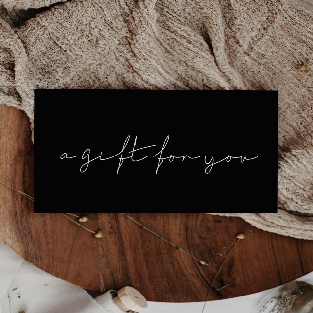 Minimalist handwritten gift certificate (Creator Uploaded)