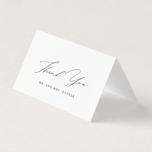 Minimalist Handwritten Script Personalized Wedding