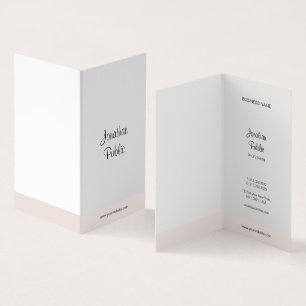 Minimalist Handwritten Script Professional Simple Business Card