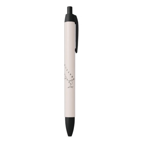 Minimalist handwritten script simple and modern  black ink pen