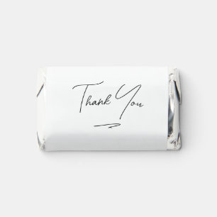 Minimalist Handwritten Script Thank You Hershey's Miniatures