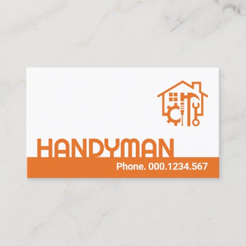 Minimalist HANDYMAN Layer Remodeling Business Card