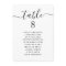 Minimalist Hanging Wedding Seating Chart Card