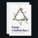 Minimalist Hanukkah Star Watercolor Wreath Blue Holiday Card<br><div class="desc">© Gorjo Designs. Made for you via the Zazzle platform.

// Need help customizing your design? Got other ideas? Feel free to contact me (Zoe) directly via the contact button below.</div>