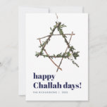 Minimalist Hanukkah Star Watercolor Wreath Blue Holiday Card<br><div class="desc">© Gorjo Designs. Made for you via the Zazzle platform.

// Need help customizing your design? Got other ideas? Feel free to contact me (Zoe) directly via the contact button below.</div>