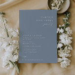 Minimalist Happily Ever After Party Dusty Blue Invitation<br><div class="desc">Contemporary Chic Minimalist,  Happily Ever After Party Photo Invitation.</div>