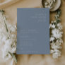 Minimalist Happily Ever After Party Dusty Blue Invitation