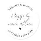 Minimalist Happily Ever After Wedding Favor