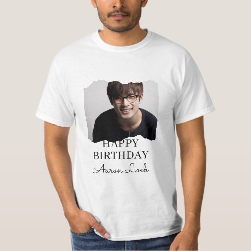 Minimalist Happy Birthday T_Shirt