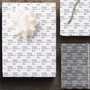 Minimalist Happy Father's Day Wrapping Paper Sheets