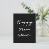 Minimalist Happy New Year Postcard | Zazzle