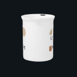 Minimalist Harmony   Beverage Pitcher<br><div class="desc">A refined balance of geometric shapes and clean typography,  embracing the essence of "LESS IS MORE." The understated elegance of neutral tones highlights simplicity,  clarity,  and timeless sophistication—perfect for modern aesthetics.</div>
