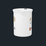 Minimalist Harmony   Beverage Pitcher<br><div class="desc">A refined balance of geometric shapes and clean typography,  embracing the essence of "LESS IS MORE." The understated elegance of neutral tones highlights simplicity,  clarity,  and timeless sophistication—perfect for modern aesthetics.</div>