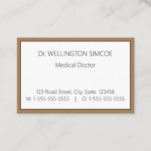 Minimalist Health Care Specialist Business Card