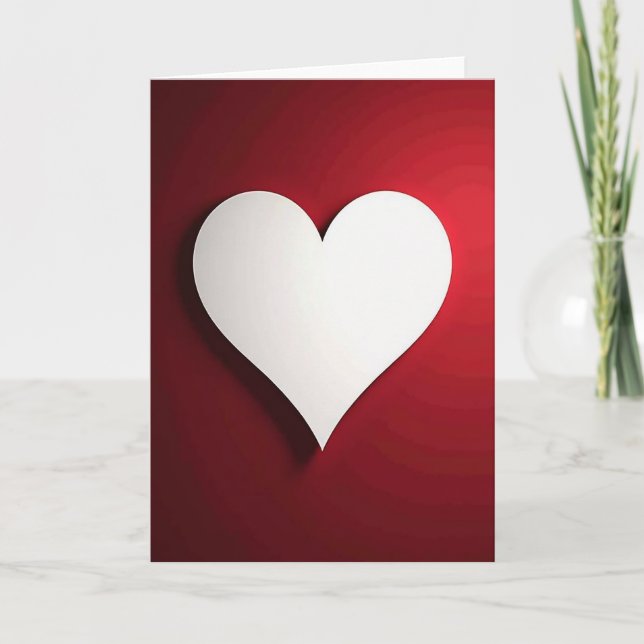 Minimalist Heart Card (Front)