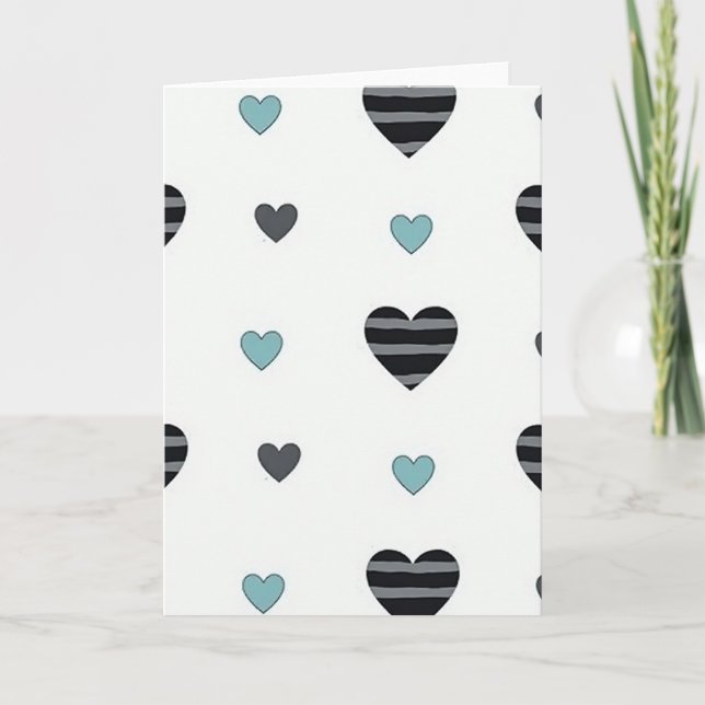 Minimalist Heart Design Card (Front)