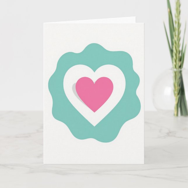 Minimalist Heart Love Card (Front)