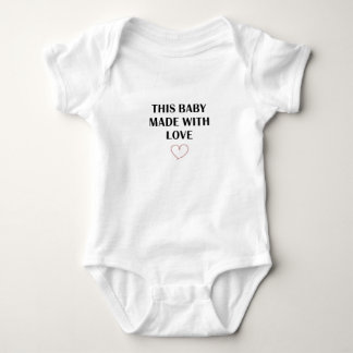 Minimalist Heart - Made With Love Baby Aesthetic Bodysuit