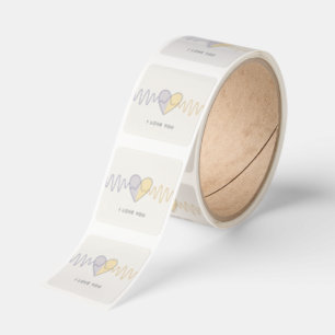 Minimalist Heartbeat Valentine’s Day Sticker