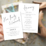 Minimalist Hen Party Itinerary Weekend Any Color Invitation
