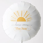 Minimalist Here comes the son birthday Balloon<br><div class="desc">Minimalist Here comes the son birthday Balloon
Matching items are available.</div>