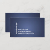 Minimalist High Impact Business Card Blue (Front/Back)