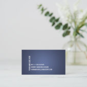 Minimalist High Impact Business Card Blue (Standing Front)