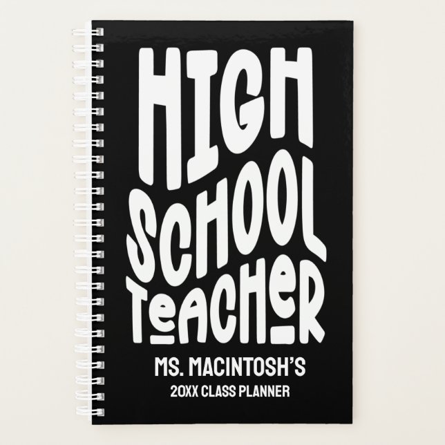 Minimalist High School Teacher Class Planner (Front)