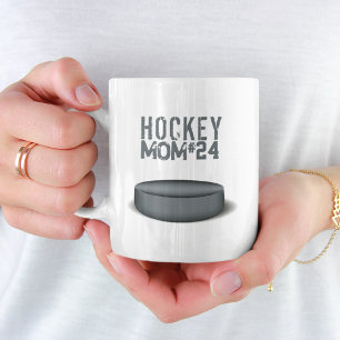 Minimalist Hockey Mom Personalized Coffee Mug Gift